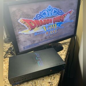 Sony Playstation 2 Fat Console with game. No controller. Working. SCPH-39001.